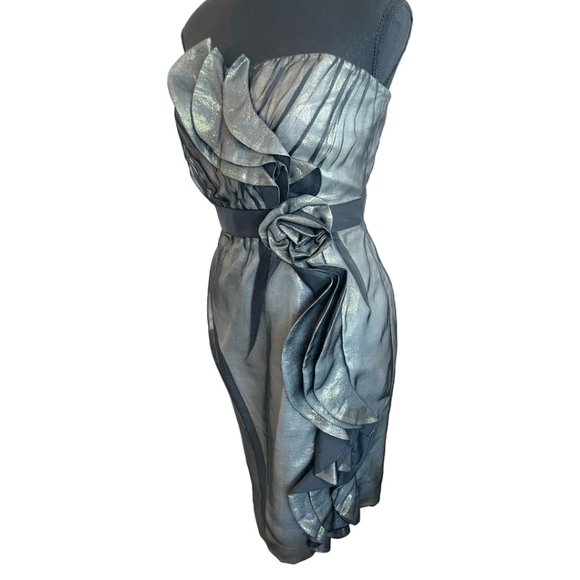 NWOT Marc Bouwer GLAMIT silk cocktail grad dress - Picture 5 of 6